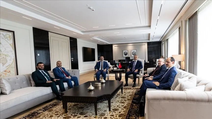 Bakanlar Fidan ve Güler ile MİT Başkanı Kalın, Ankara'da Suriyeli mevkidaşlarıyla görüştü