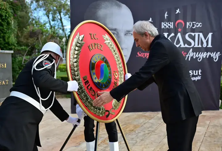Kepez'de 10 Kasım Atatürk'ü anma töreni