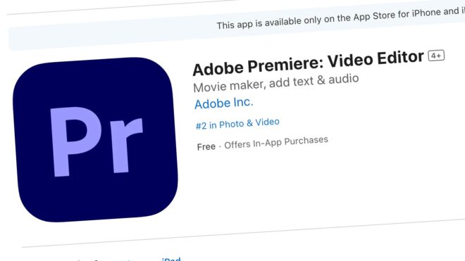 iPhone / iPad için hazırlanan Adobe Premiere uygulaması yayınlandı